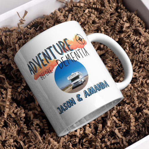 Personalised Adventure Before Dementia Photo Mug – additional product view