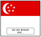 Singapore Personalised Candle | Flag of Singapore | Gift for Singaporean Friend | Singapore Home Décor | Hari Merdeka | Custom Message Gifts Etsy