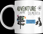 Adventure Before Dementia Mug | Personalised Motorhome Gift | Funny Vanlife Present | UK Travel Mug | Caravan Coffee Cup | Custom Message Etsy