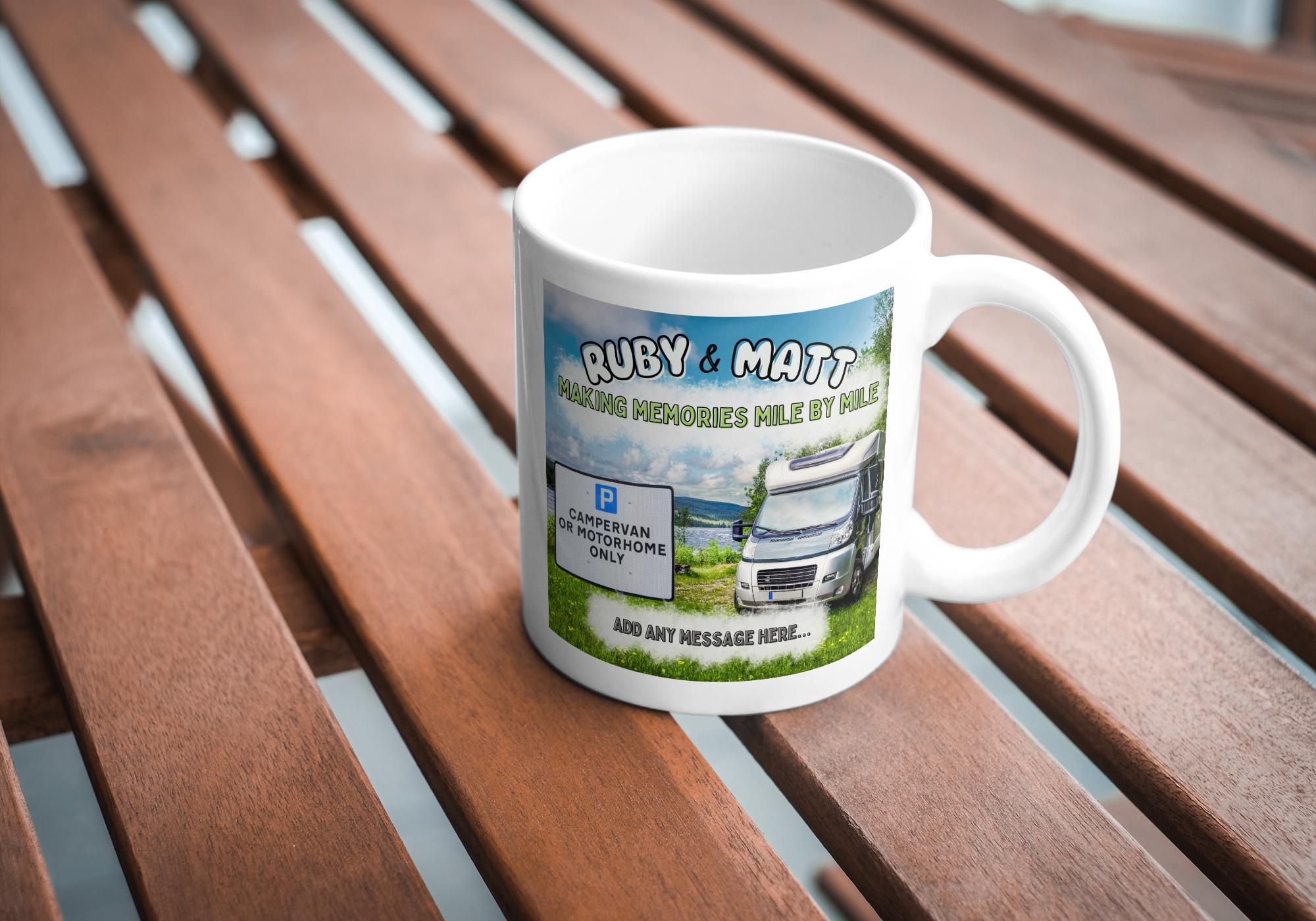 Personalised Motorhome Mug | Custom Campervan Gift | Making Memories Mile by Mile | Funny Vanlife Present | UK Travel Mug Etsy