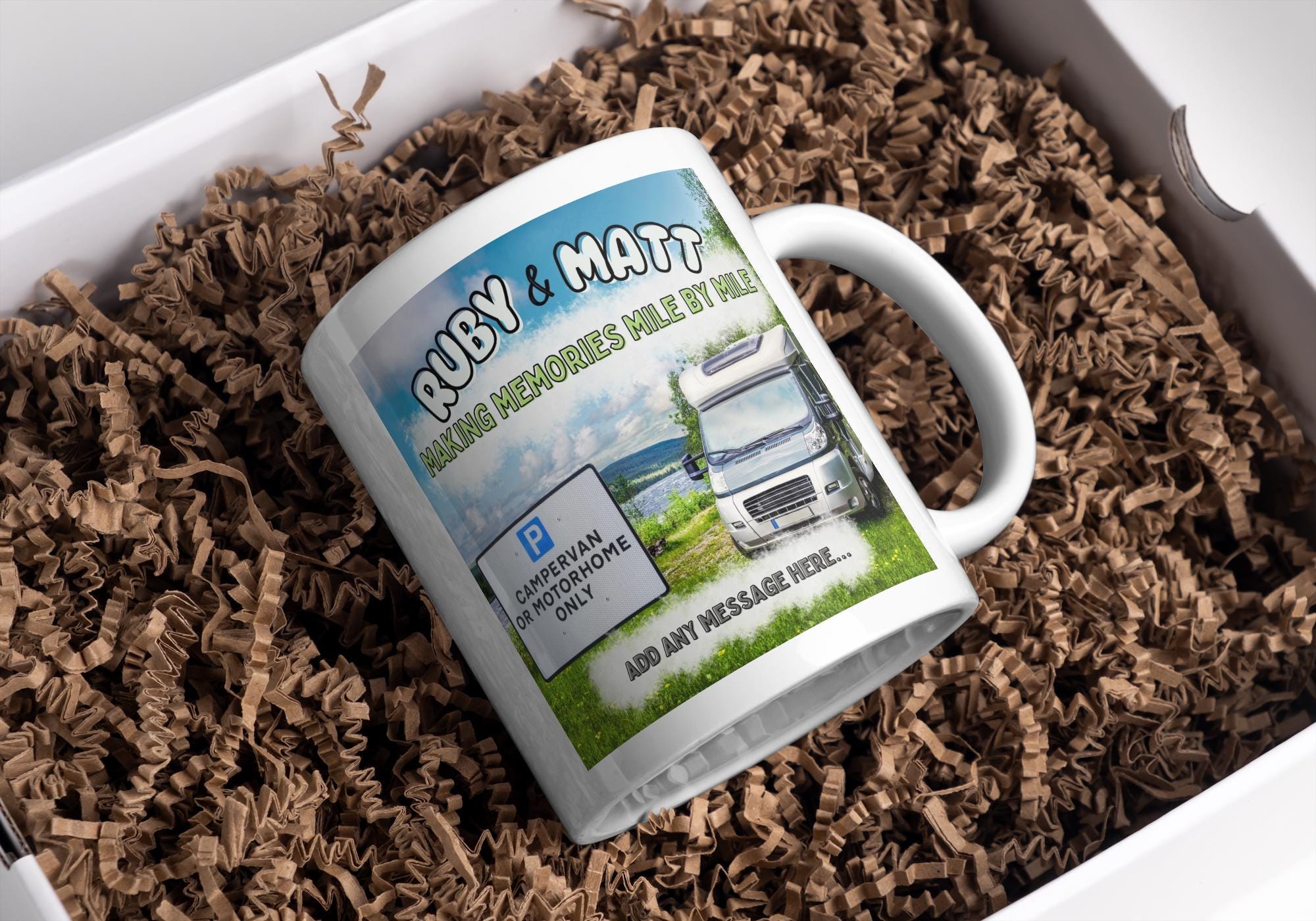 Personalised Motorhome Mug | Custom Campervan Gift | Making Memories Mile by Mile | Funny Vanlife Present | UK Travel Mug Etsy