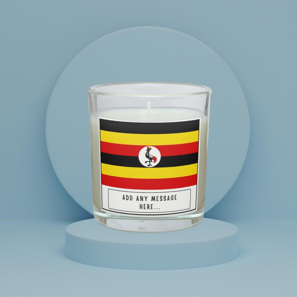 Uganda Personalised Candle | Flag of Uganda | Ugandan Flag Gift | Gift for Ugandan | Uganda Home Décor | Ugandan Culture Gift | Custom Gift Etsy