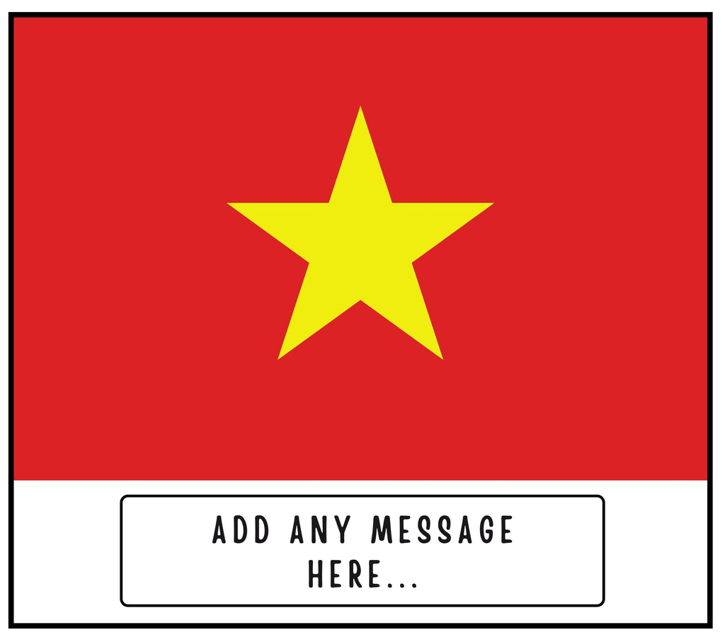 Vietnam Personalised Candle | Flag of Vietnam | Vietnamese Flag | Gift for Vietnamese | Vietnam Home Décor | Custom Vietnam Message Gift Etsy