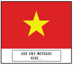Vietnam Personalised Candle | Flag of Vietnam | Vietnamese Flag | Gift for Vietnamese | Vietnam Home Décor | Custom Vietnam Message Gift Etsy