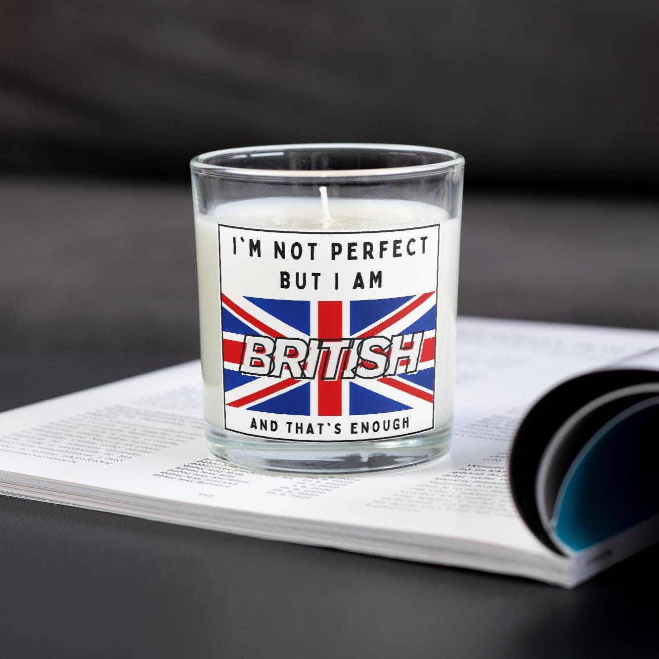 British Flag Custom Message Personalised Candle | Union Jack Flag | Fly the British Flag | UK Patriot Soy Wax Candle Gift Etsy