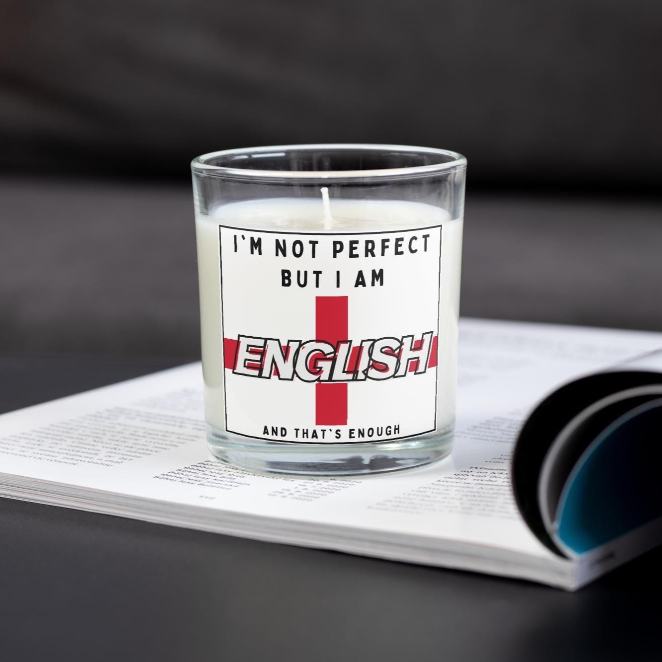Proud to be English Personalised Candle | Custom Message St George's Cross Gift | Patriotic England Message Soy Wax Candle Gift Etsy