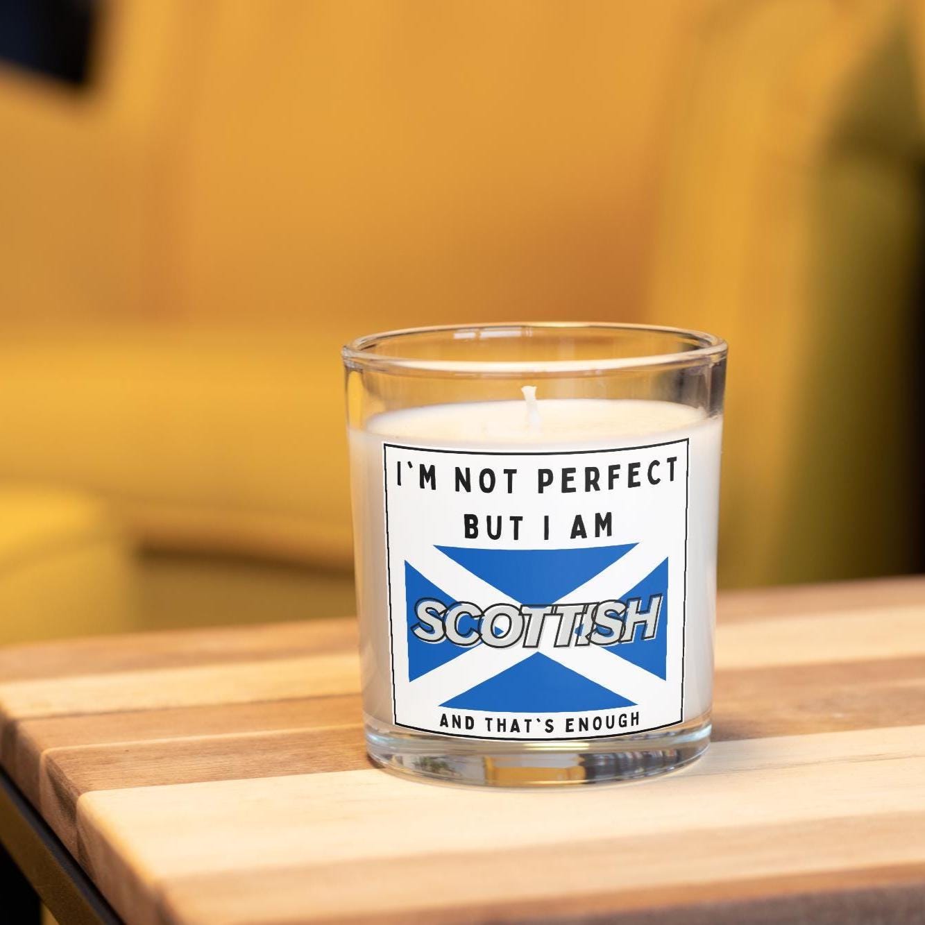 Proud to be Scottish Personalised Candle | Scotland Flag | Custom Message Scottish Gift | Patriotic Scotland Soy Wax Candle Gift Etsy