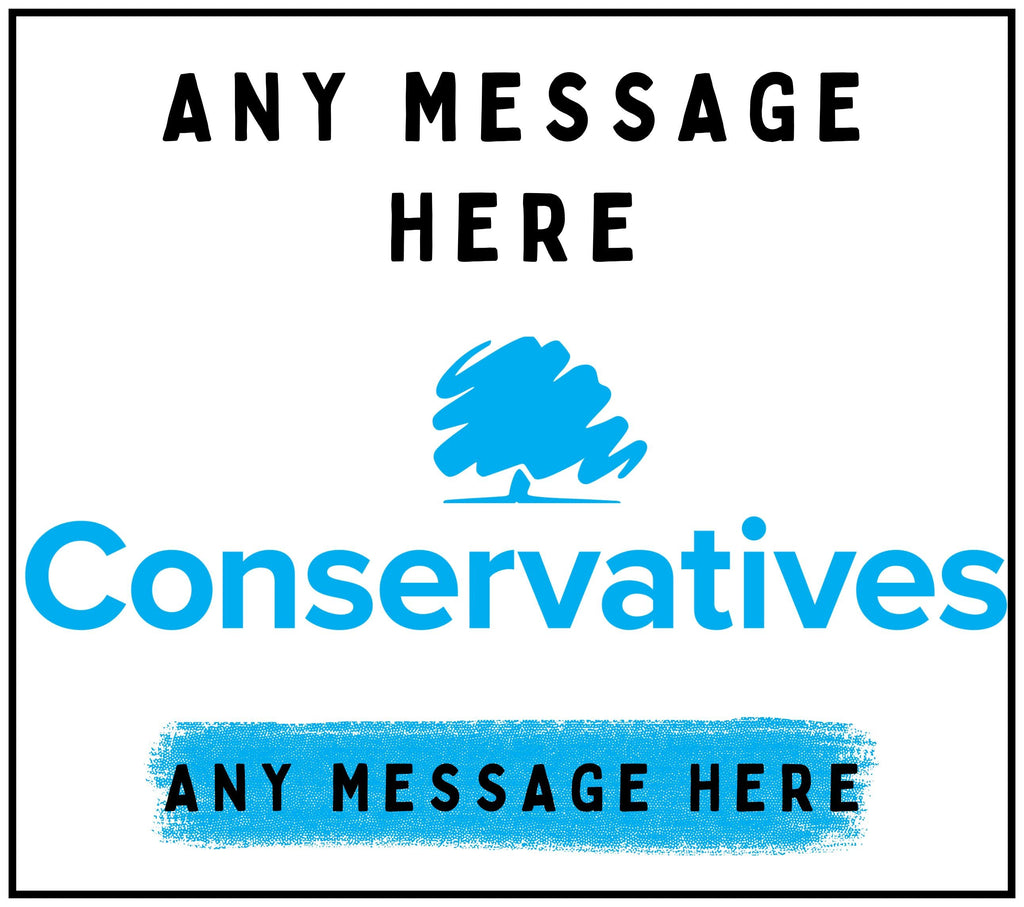 Conservatives Party Personalised Candle: Custom Message Tory Gift | The Conservative Party Message Soy Wax Candle Gift Etsy