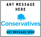 Conservatives Party Personalised Candle: Custom Message Tory Gift | The Conservative Party Message Soy Wax Candle Gift Etsy