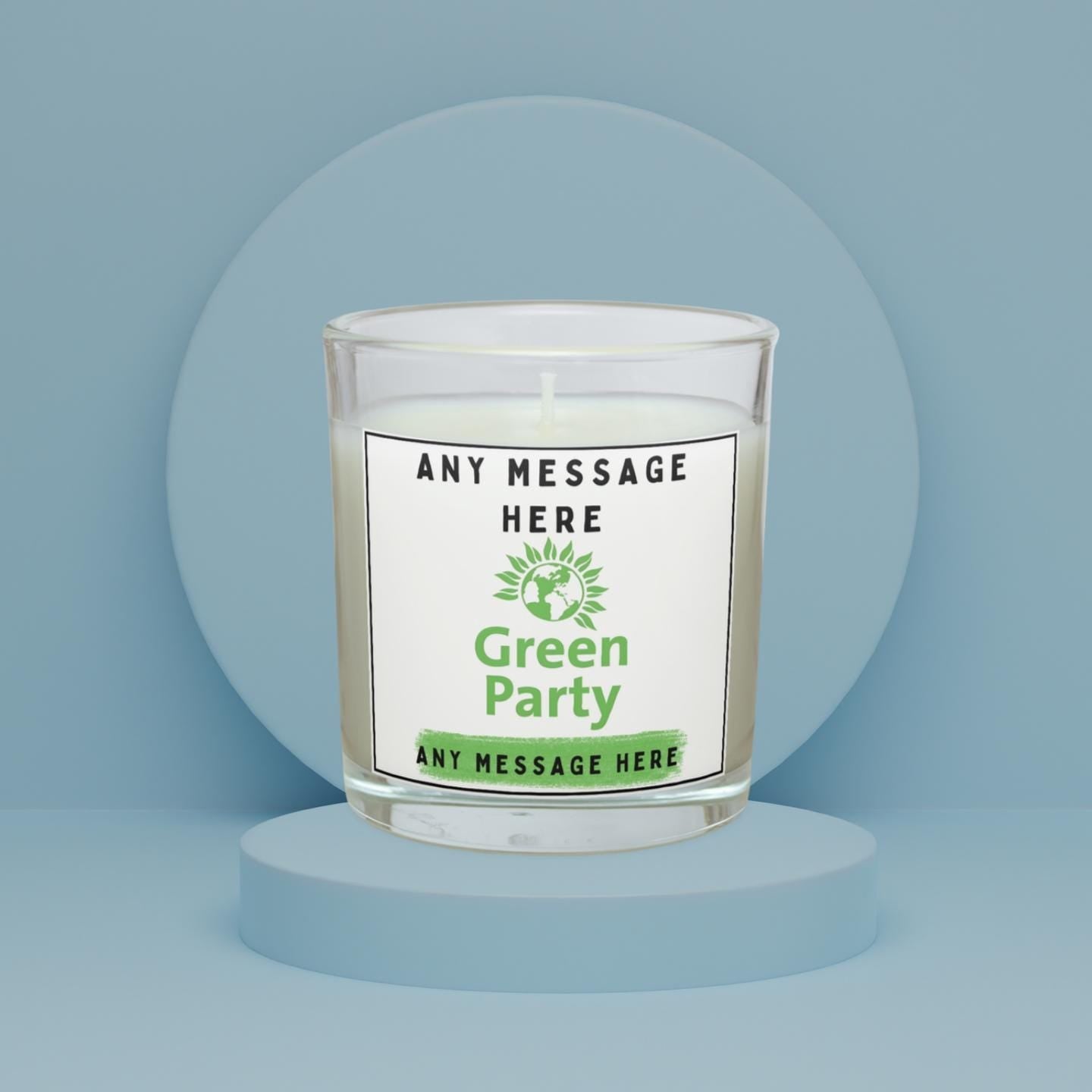 Personalised Green Party Soy Wax Candle: Eco-Friendly Political Gift Etsy
