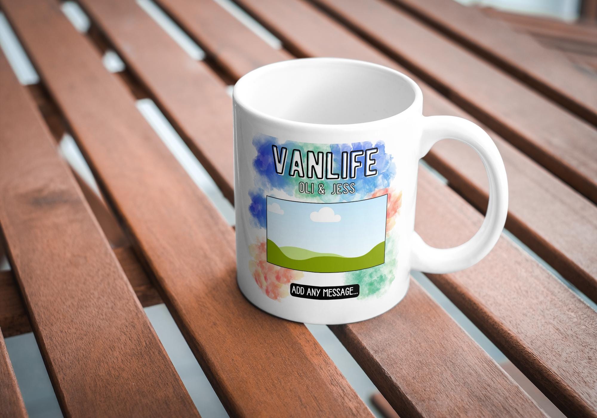 Personalised Vanlife Mug with Photo | Custom Campervan Gift | Upload Your Own Image | Funny Travel Cup | Motorhome | Camping | Road Trip Etsy