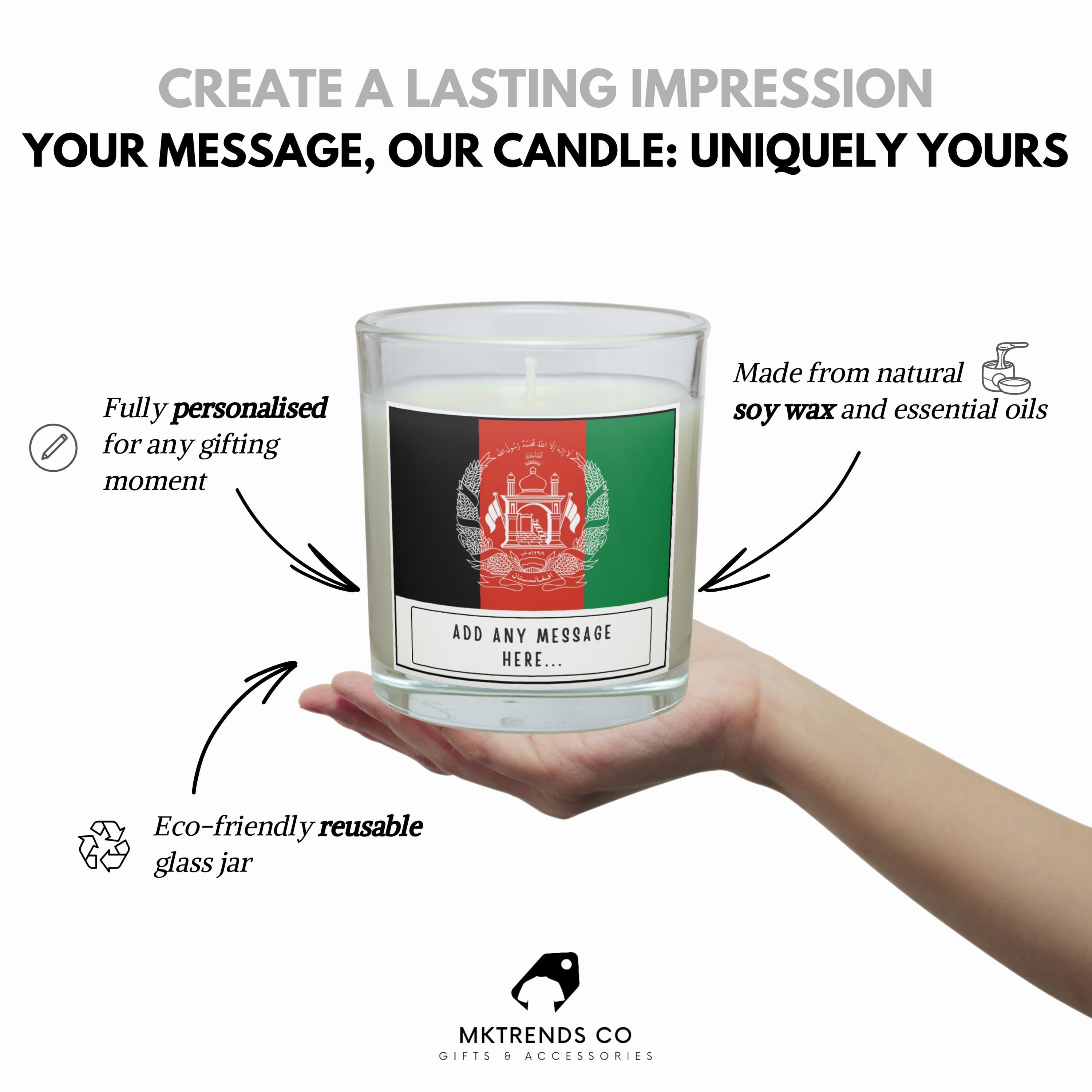 Afghanistan Personalised Candle | Afghanistan Flag | Gift for Afghan | Afghanistan Culture Gift | Afghan Flag Candle | Afghan Heritage Gift Etsy