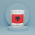 Albania Personalised Candle | Flag of Albania | Gift for Albanian | Albanian Flag | Missing Albania | Albanian Home Décor | Custom Albania Etsy