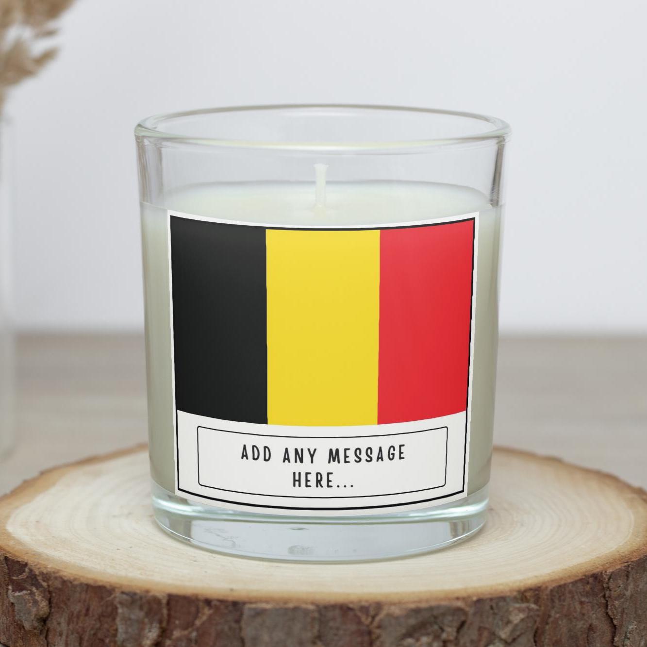 Belgium Personalised Candle | Flag of Belgium | Belgian Heritage Gift | Gift for Belgian | Belgian Flag Candle | Belgian Home Décor Candle Etsy