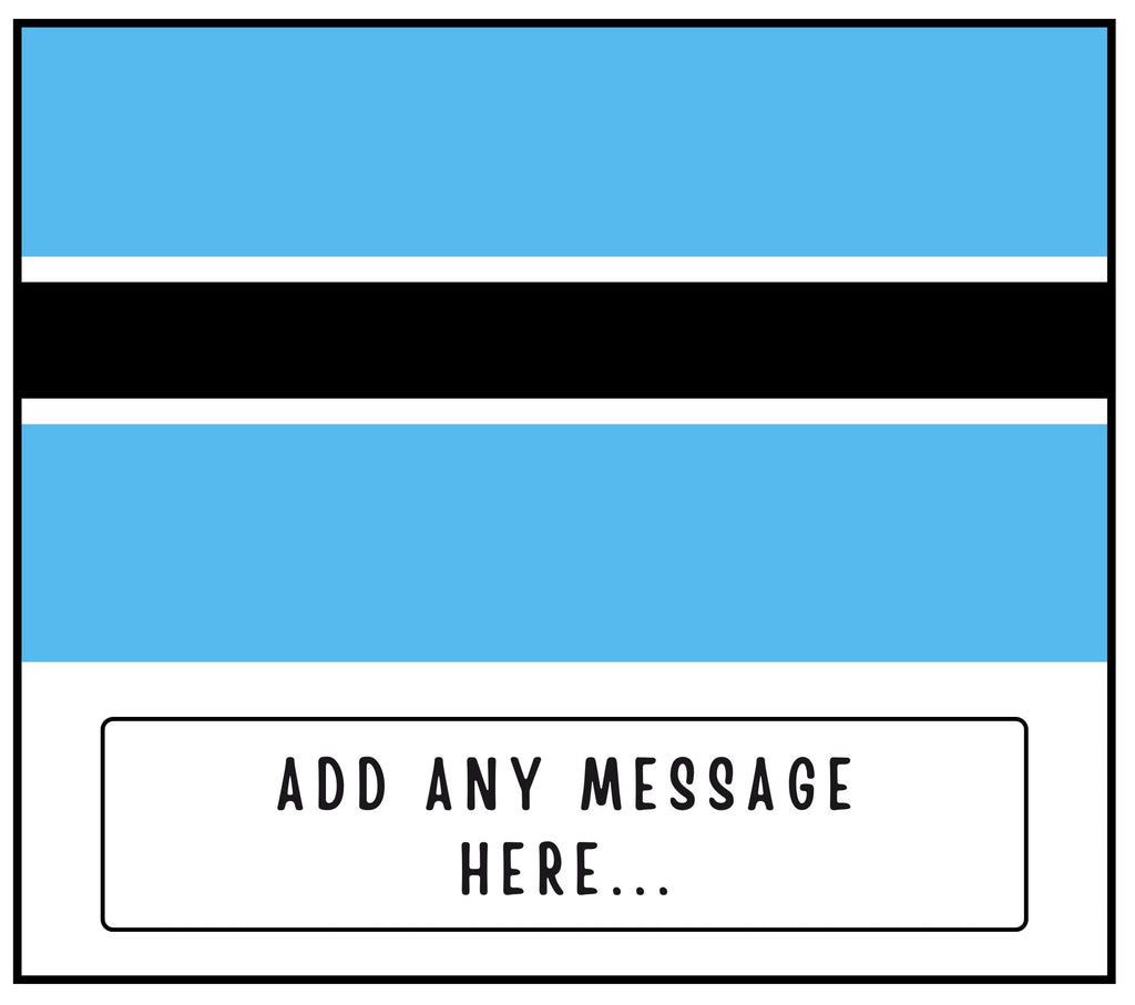 Botswana Personalised Candle | Flag of Botswana | Gift for Botswanan | Botswanan Flag Message Candle | Custom Botswanan Message Candle Gifts Etsy