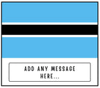 Botswana Personalised Candle | Flag of Botswana | Gift for Botswanan | Botswanan Flag Message Candle | Custom Botswanan Message Candle Gifts Etsy