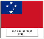 Samoa Personalised Candle | Flag of Samoa | Samoan Flag | Gift for Samoan | Samoan Culture | Samoan Heritage | Custom Samoa Message Candle Etsy