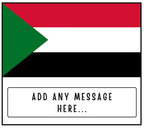 Sudan Personalised Candle | Sudan Heritage Candle | Flag of Sudan | Sudanese Flag Gift | Custom Message Gift | Sudanese Home Décor Candle Etsy
