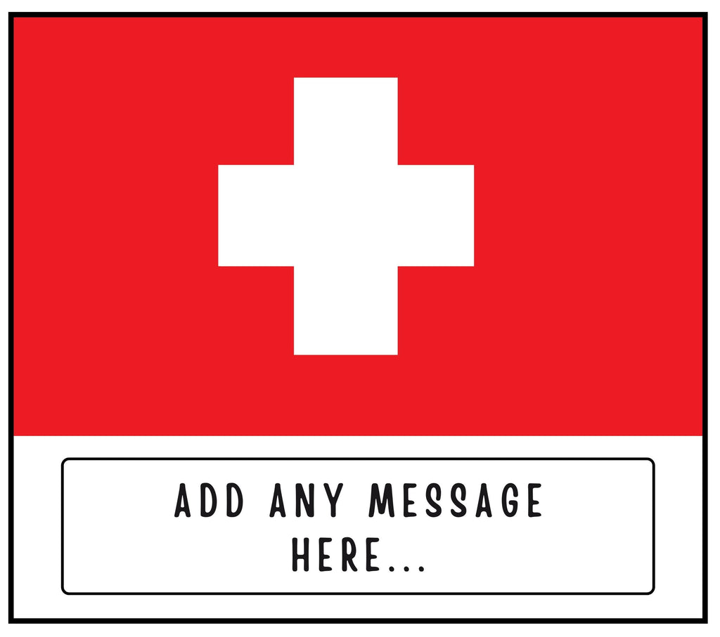 Switzerland Personalised Candle | Flag of Switzerland Gift | Swiss Flag | Custom Swiss Gift | Swiss Home Décor | Switzerland Heritage Gift Etsy