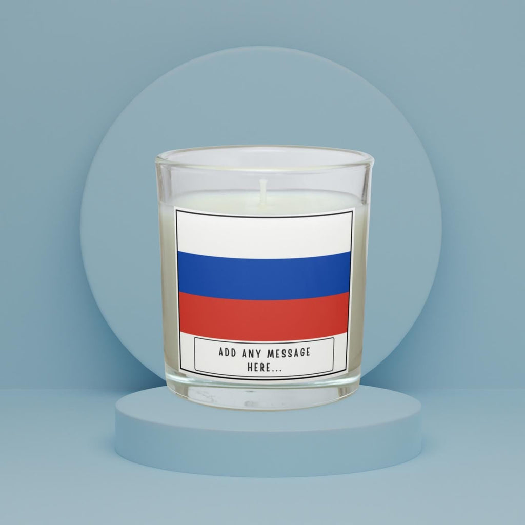 Russia Personalised Candle | Flag of Russia | Russian Flag | Gift for Russian | Custom Russia Message Gift | Russian Home Décor Candle Gift Etsy