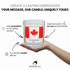 Canada Personalised Candle | Flag of Canada | Canadian Flag Gift | Custom Canadian Gift | Canada Expat | Canada Travel Gift | Canada Friend Etsy