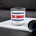 Costa Rica Personalised Candle | Flag of Costa Rica | Costa Rican Flag Gift | Custom costa Rican Message | Costa Rica Gift | Costa Rica Home Etsy