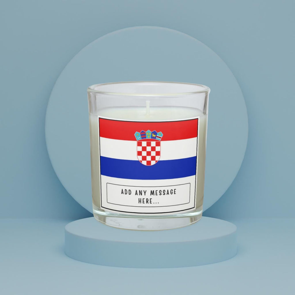 Croatia Personalised Candle | Flag of Croatia | Croatian Flag Gift | Custom Croatian Gift | Gift for Croatian Friend | Croatia Home Décor Etsy