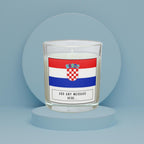 Croatia Personalised Candle | Flag of Croatia | Croatian Flag Gift | Custom Croatian Gift | Gift for Croatian Friend | Croatia Home Décor Etsy