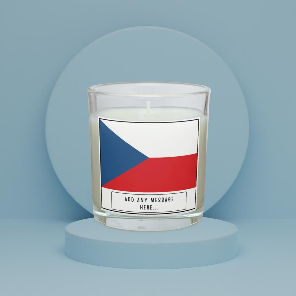 Czech Republic Personalised Candle | Flag of Czech Republic | Czech Flag Gift | Custom Czech Message Candle | Custom Gift for Czech Friend Etsy