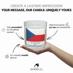 Czech Republic Personalised Candle | Flag of Czech Republic | Czech Flag Gift | Custom Czech Message Candle | Custom Gift for Czech Friend Etsy
