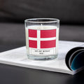 Denmark Personalised Candle | Flag of Denmark | Danish Flag Gift | Custom Message Danish Gift | Danish Home Décor | Danish Friend | Family Etsy