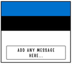 Estonia Personalised candle | Flag of Estonia | Estonian Flag Gift | Custom Message Estonian Candle | Gift for Estonian | Estonia Home Décor Etsy