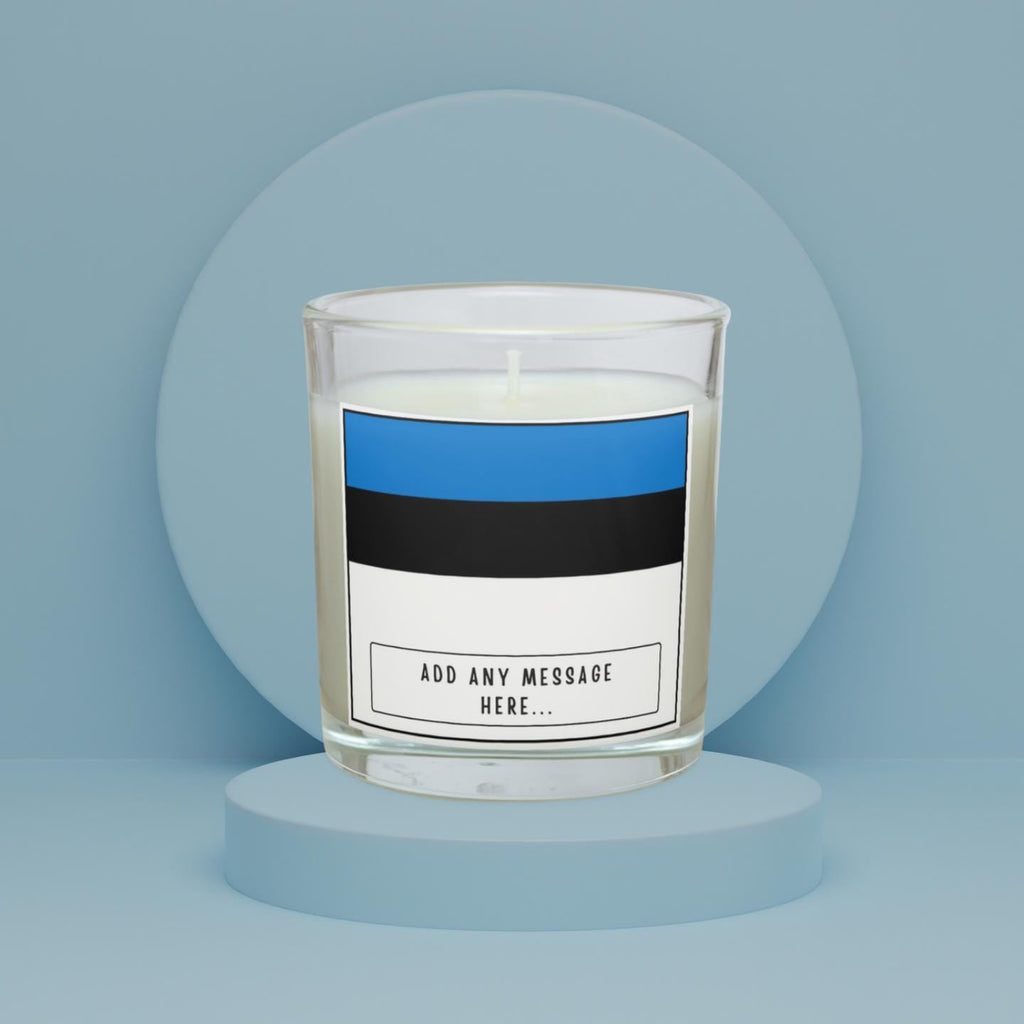 Estonia Personalised candle | Flag of Estonia | Estonian Flag Gift | Custom Message Estonian Candle | Gift for Estonian | Estonia Home Décor Etsy