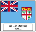 Fiji Personalised Candle | Flag of Fiji Message | Fijian Flag Candle Gift | Custom Fijian Message | Gift for Fijian Friend | Fiji Home Décor Etsy