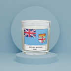 Fiji Personalised Candle | Flag of Fiji Message | Fijian Flag Candle Gift | Custom Fijian Message | Gift for Fijian Friend | Fiji Home Décor Etsy