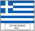 Greece Personalised Candle | Flag of Greece | Greek Flag Gift | Custom Greek Message | Greek Friend Gift | Greece Home | Greek Home Décor Etsy