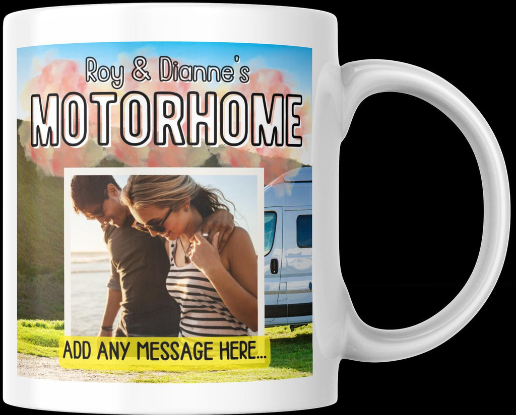 Personalised Motorhome Mug | Custom Scenic Camper Gift | Add Any Photo & Message | UK Vanlife Present | Motorhome Gift | Personalised Gift Etsy