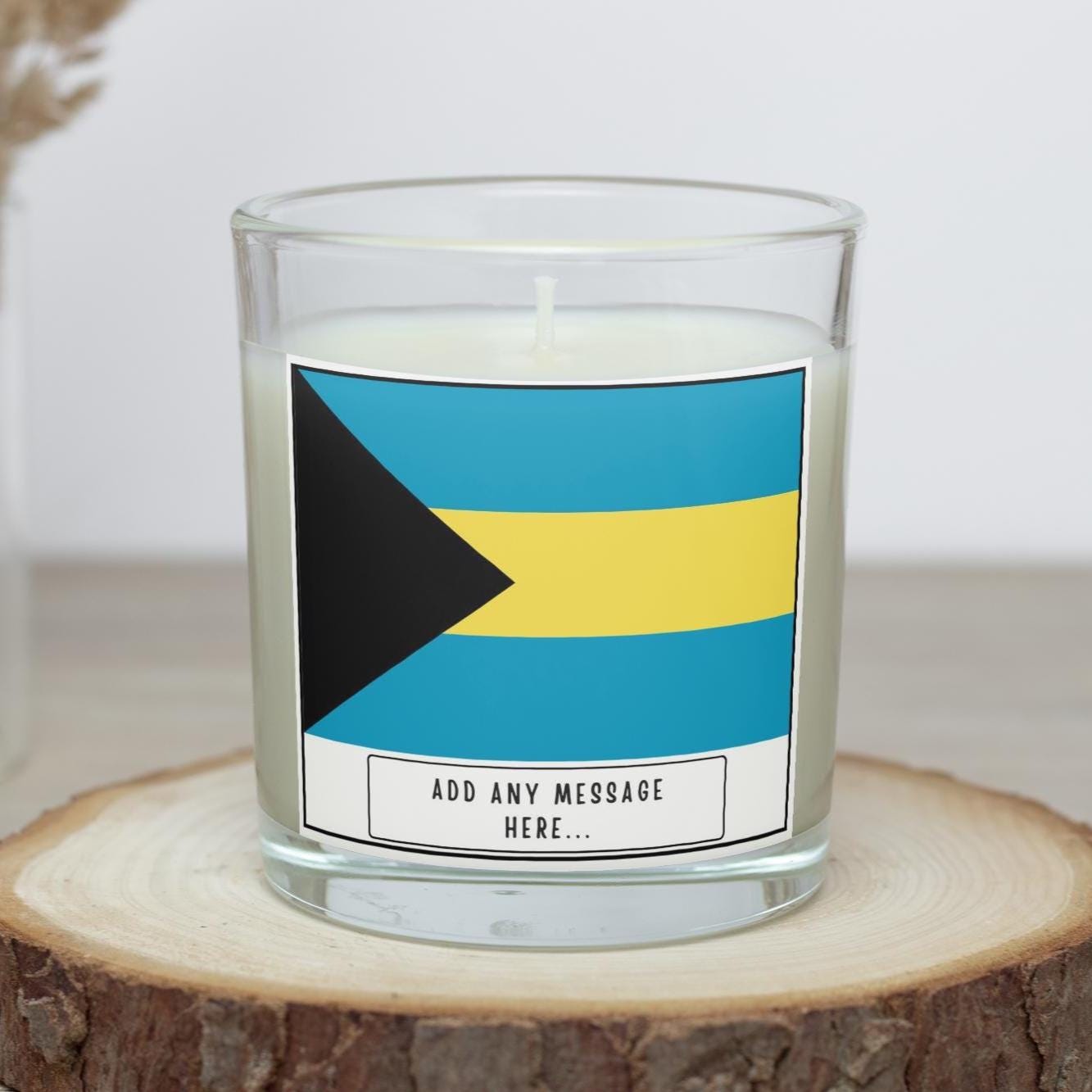 Bahamas Personalised Candle | Flag of Bahamas | Custom Bahamian Flag Gift | Gift for Bahamian | Bahamas Home | Bahamian Home Décor Candle Etsy