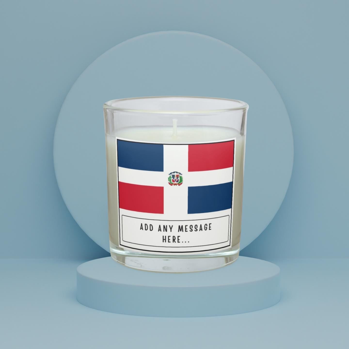 Dominican Republic Personalised Candle | Dominican Flag Gift | Custom Dominican Republic Gift | Dominican Home Décor | Dominican Culture Etsy