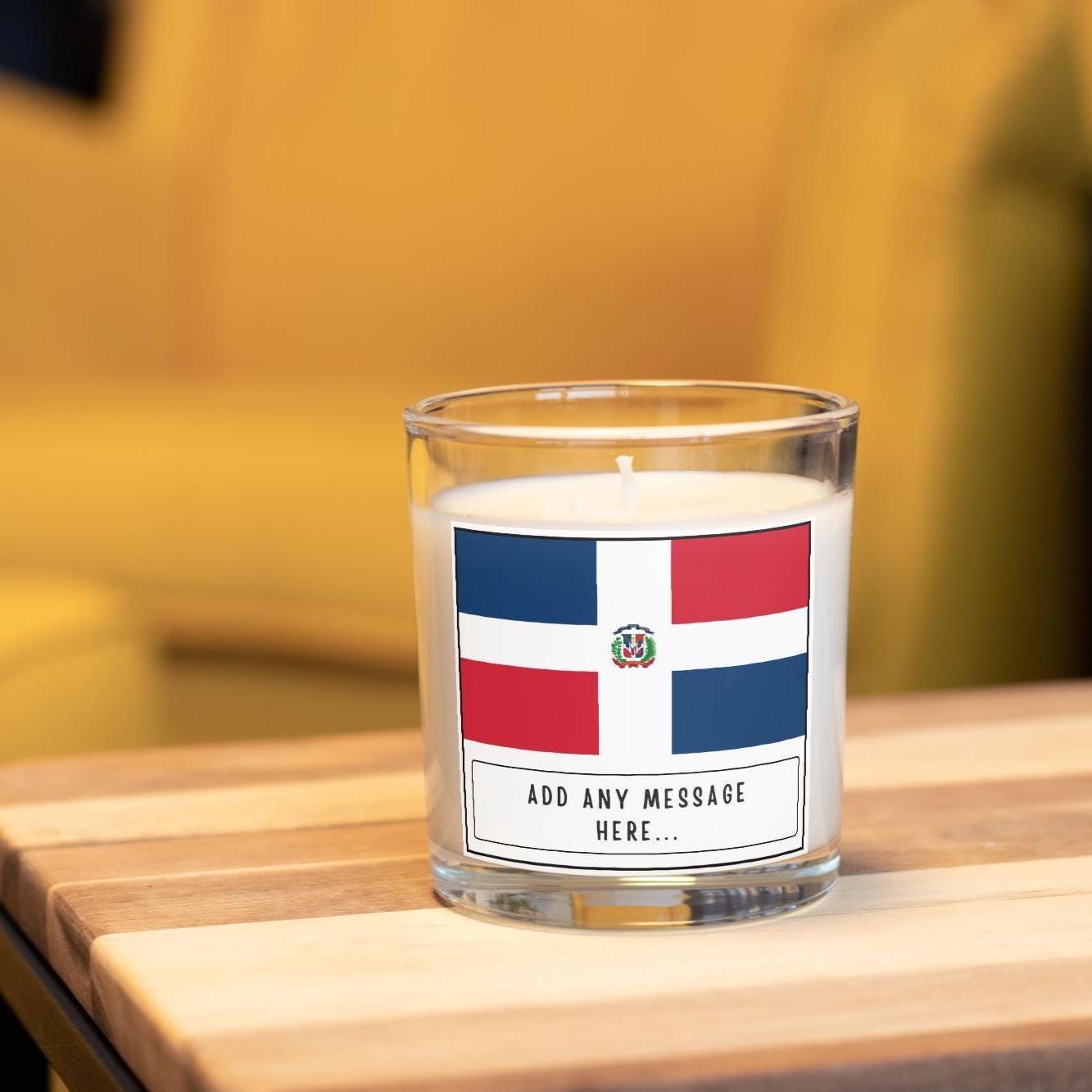 Dominican Republic Personalised Candle | Dominican Flag Gift | Custom Dominican Republic Gift | Dominican Home Décor | Dominican Culture Etsy