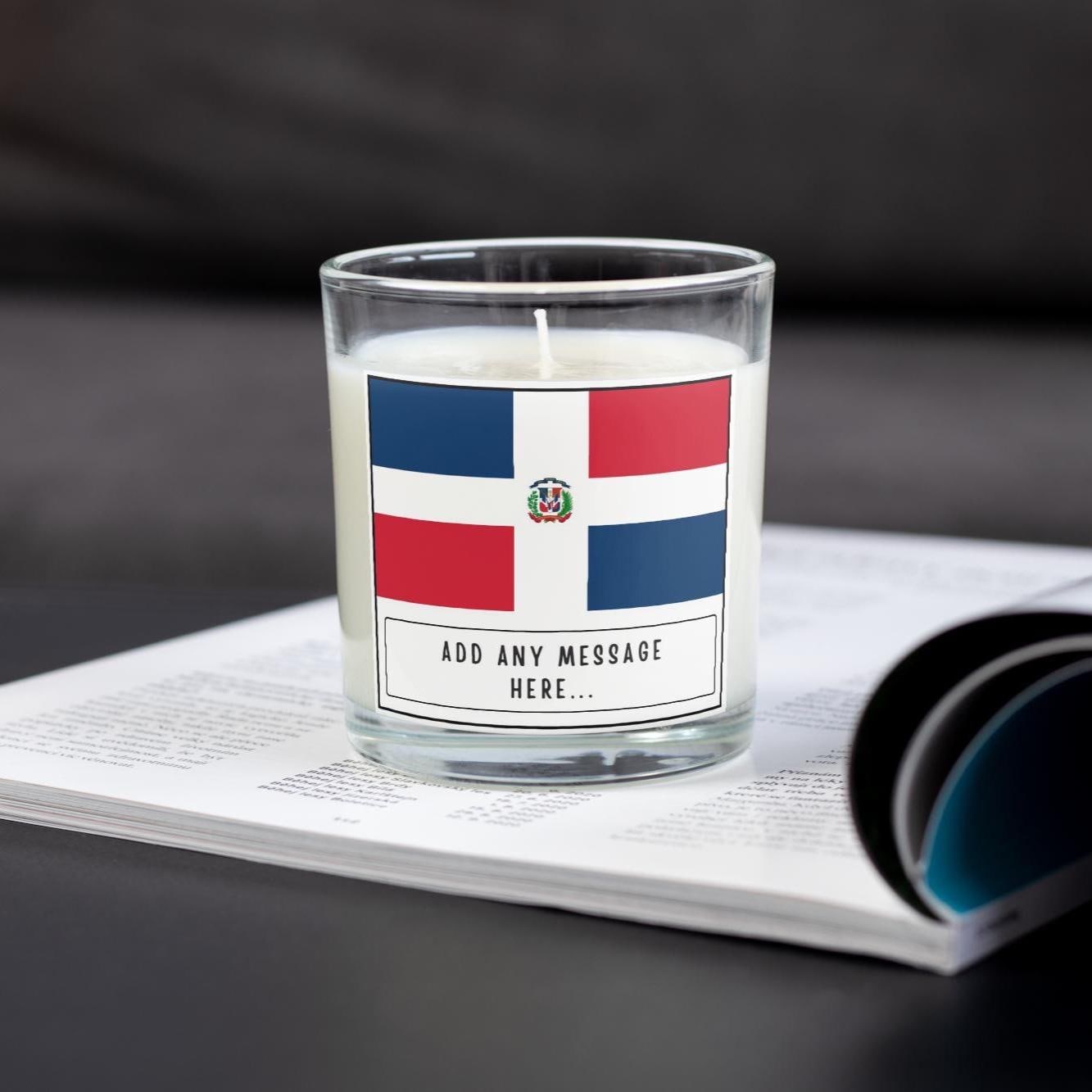 Dominican Republic Personalised Candle | Dominican Flag Gift | Custom Dominican Republic Gift | Dominican Home Décor | Dominican Culture Etsy