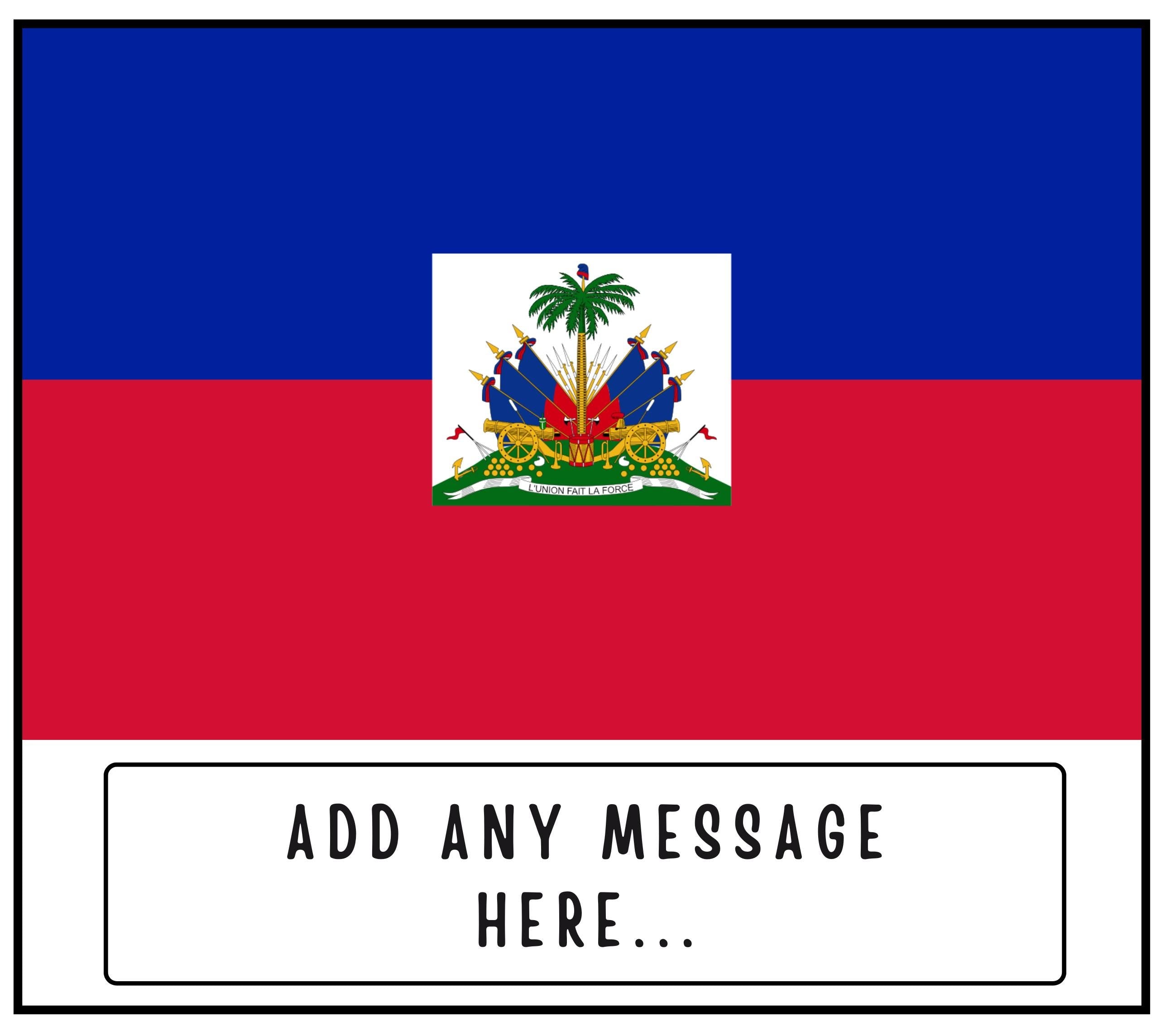 Haiti Personalised Candle | Flag of Haiti | Haitian Flag Gift | Custom Haitian Message Gift | Gift for Haitian | Haiti Home Décor Candle Etsy