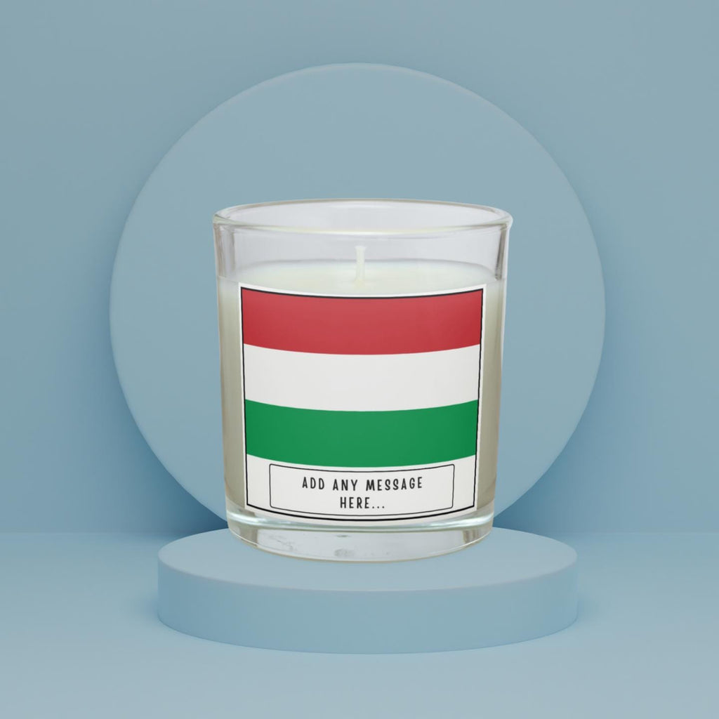 Hungary Personalised Candle | Flag of Hungary | Hungarian Flag Gift | Gift for Hungarian | Hungarian Message Gift | Hungarian Home Décor Etsy
