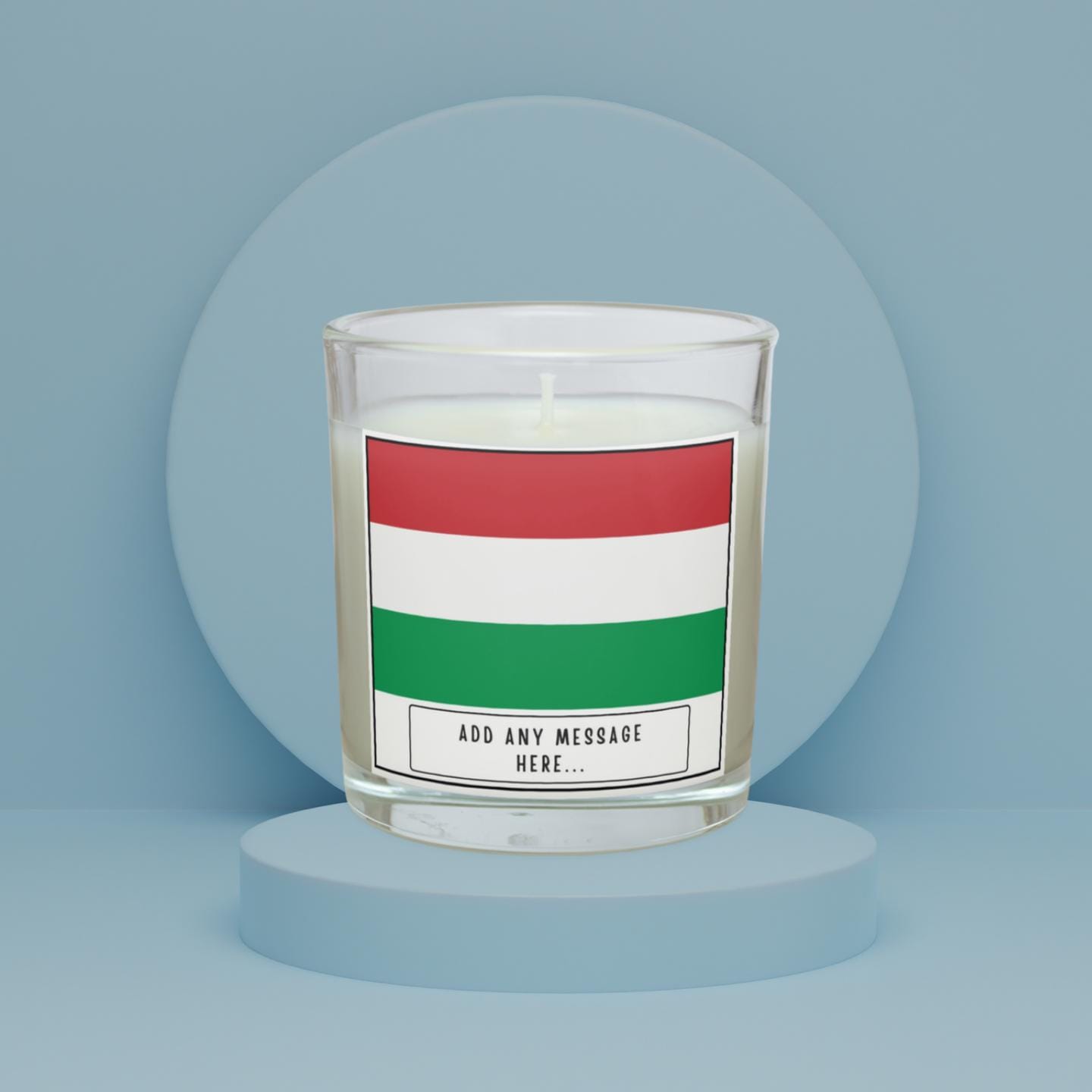 Hungary Personalised Candle | Flag of Hungary | Hungarian Flag Gift | Gift for Hungarian | Hungarian Message Gift | Hungarian Home Décor Etsy