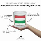 Hungary Personalised Candle | Flag of Hungary | Hungarian Flag Gift | Gift for Hungarian | Hungarian Message Gift | Hungarian Home Décor Etsy