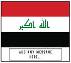Iraq Personalised Candle | Flag of Iraq | Iraqi Flag | Gift for Iraqi | Iraq Home Décor | Iraq Culture Gift | Iraq Heritage Candle Gift Etsy