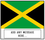 Jamaica Personalised Candle | Flag of Jamaica | Jamaican Flag Gift | Gift for Jamaican | Custom Message Jamaica Gift | Home Décor | Culture Etsy