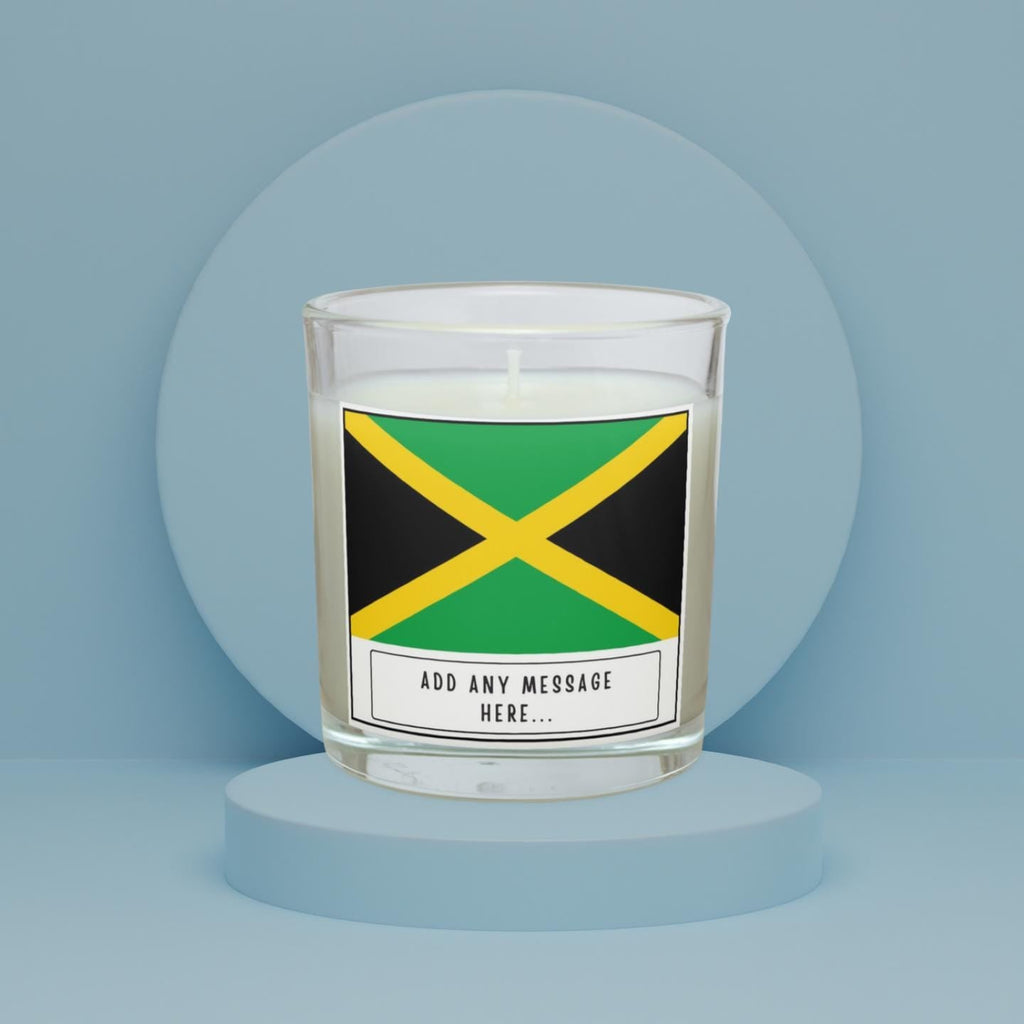Jamaica Personalised Candle | Flag of Jamaica | Jamaican Flag Gift | Gift for Jamaican | Custom Message Jamaica Gift | Home Décor | Culture Etsy