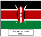 Kenya Personalised Candle | Flag of Kenya | Kenyan Flag Candle | Custom Message Kenyan Gift | Gift for Kenyan | Kenya Home Décor Candle Gift Etsy