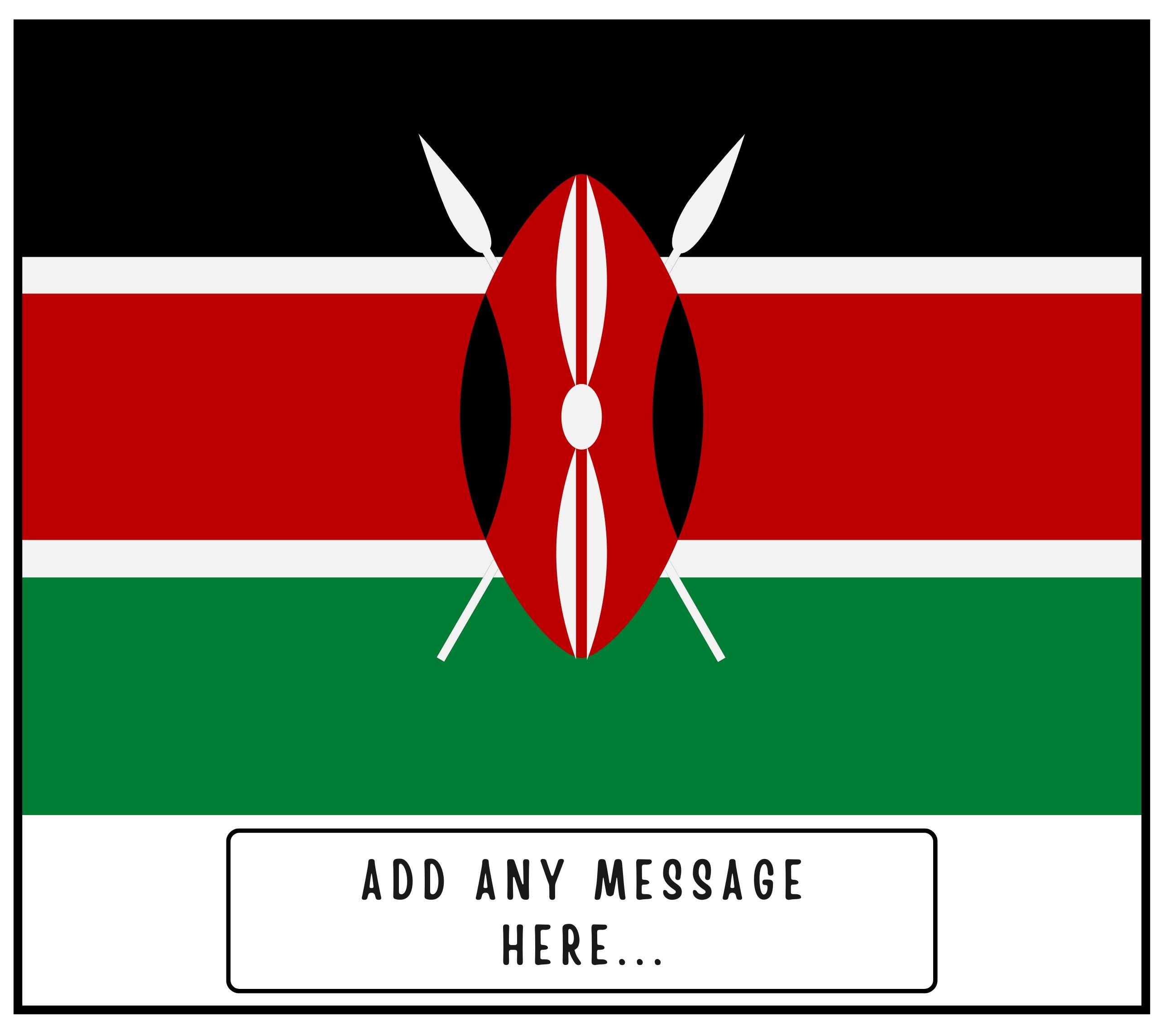 Kenya Personalised Candle | Flag of Kenya | Kenyan Flag Candle | Custom Message Kenyan Gift | Gift for Kenyan | Kenya Home Décor Candle Gift Etsy